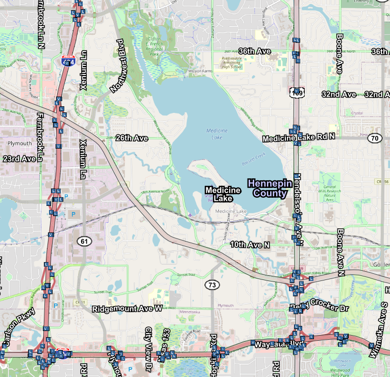 TH 169 at 36th Avenue project map